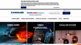 What Kavalier.cz website looked like in 2018 (6 years ago)