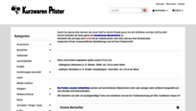 What Kurzwaren-pfister.de website looked like in 2018 (5 years ago)