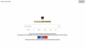 What Kickass-tor.net website looked like in 2018 (5 years ago)