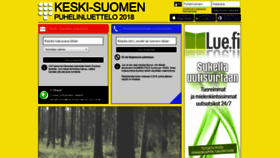 What Keskisuomenpuhelinluettelo.fi website looked like in 2018 (5 years ago)