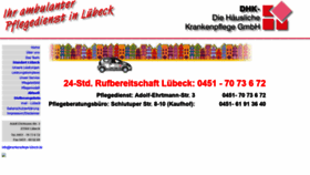 What Krankenpflege-luebeck.de website looked like in 2018 (5 years ago)