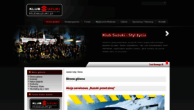 What Klubsuzuki.pl website looked like in 2018 (5 years ago)