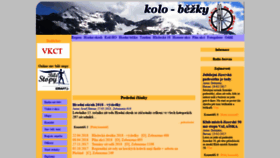 What Kolo-bezky.cz website looked like in 2018 (5 years ago)