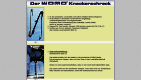 What Knackerschreck.de website looked like in 2018 (6 years ago)