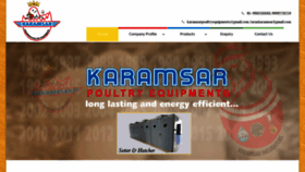 What Karamsar.in website looked like in 2018 (5 years ago)