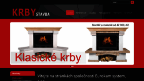 What Krbystavba.cz website looked like in 2018 (5 years ago)