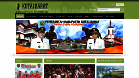 What Kutaibaratkab.go.id website looked like in 2018 (5 years ago)