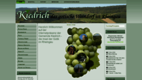 What Kiedrich.de website looked like in 2018 (5 years ago)