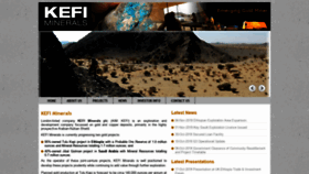 What Kefi-minerals.com website looked like in 2018 (5 years ago)