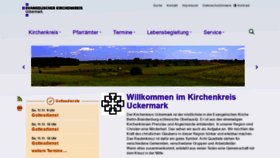 What Kirche-uckermark.de website looked like in 2018 (5 years ago)