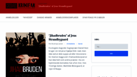 What Krimifan.dk website looked like in 2018 (5 years ago)