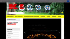 What K1-archery.com website looked like in 2018 (5 years ago)