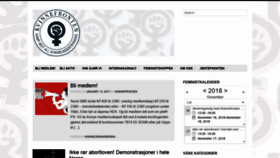 What Kvinnefronten.no website looked like in 2018 (5 years ago)