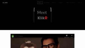 What Klikr.mobi website looked like in 2018 (5 years ago)