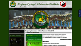 What Kzhk.pl website looked like in 2018 (5 years ago)