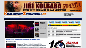 What Kralupskyzpravodaj.cz website looked like in 2018 (5 years ago)