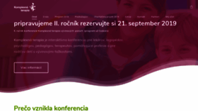 What Komplexnaterapia.sk website looked like in 2018 (5 years ago)