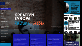What Kreativnievropa.cz website looked like in 2018 (5 years ago)