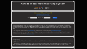 What Kswaterusereport.org website looked like in 2018 (6 years ago)