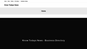 What Know-todays-news.com website looked like in 2018 (5 years ago)