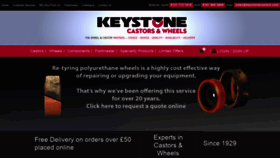 What Keystonecastors.co.uk website looked like in 2018 (5 years ago)