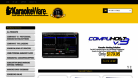 What Karaokeware.com website looked like in 2018 (5 years ago)