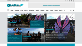 What Kangean.net website looked like in 2018 (5 years ago)