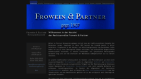 What Kanzlei-frowein.de website looked like in 2018 (7 years ago)