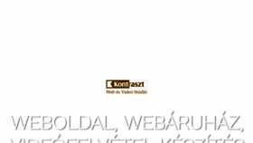 What Kontraszt.com website looked like in 2018 (5 years ago)