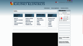 What Kaunoklinikos.lt website looked like in 2018 (5 years ago)