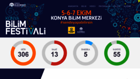 What Konyabilimfestivali.com website looked like in 2018 (5 years ago)