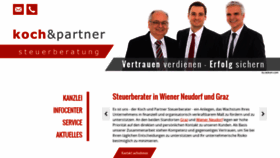 What Kochundpartner.at website looked like in 2018 (5 years ago)