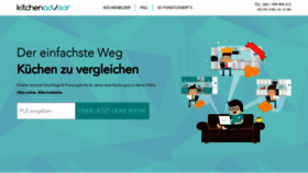 What Kitchenadvisor.de website looked like in 2018 (5 years ago)