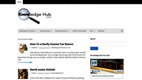 What Knowledgehub.co.in website looked like in 2018 (5 years ago)