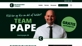 What Konservative.dk website looked like in 2018 (5 years ago)