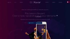 What Kaviar.app website looked like in 2018 (5 years ago)