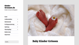 What Kinder-groessen.de website looked like in 2018 (5 years ago)
