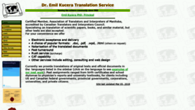 What Kucera.ca website looked like in 2018 (6 years ago)