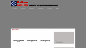 What Kalkanmakine.com.tr website looked like in 2018 (5 years ago)