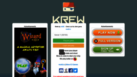 What Krew.io website looked like in 2018 (5 years ago)