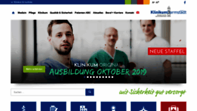 What Klinikum-darmstadt.de website looked like in 2018 (5 years ago)