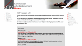 What Kav-hessen.de website looked like in 2018 (5 years ago)