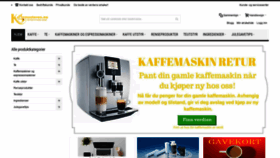 What Kaffemesteren.no website looked like in 2018 (5 years ago)
