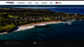 What Kapaluavillasmaui.com website looked like in 2018 (5 years ago)