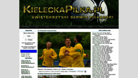 What Kieleckapilka.pl website looked like in 2018 (5 years ago)