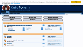 What Ketoforum.de website looked like in 2018 (5 years ago)