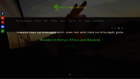 What Kenyanbackpacker.com website looked like in 2018 (5 years ago)