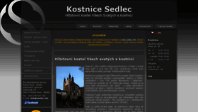 What Kostnice.cz website looked like in 2018 (5 years ago)