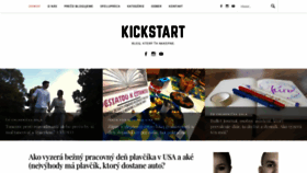 What Kickstart.sk website looked like in 2018 (5 years ago)