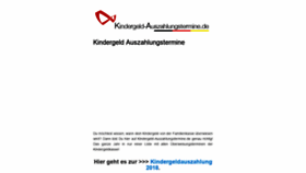 What Kindergeld-auszahlungstermine.de website looked like in 2018 (5 years ago)